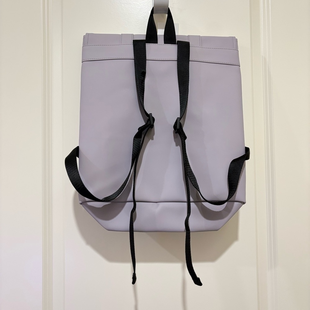 RAINS MSN BACKPACK MINI Waterproof Modern Lightweight Backpack Flint Gray Lilac - Picture 10 of 10